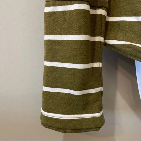 Hurley | Retro Olive Green Brown Striped Button Up Blazer Size Small S - Picture 3 of 6